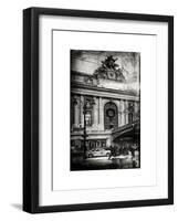 Instants of NY BW Series - Urban Scene View in Winter-Philippe Hugonnard-Framed Art Print