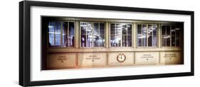 Instants of NY Series - Antique Glass in the Corridors of the Grand Central Terminal-Philippe Hugonnard-Framed Photographic Print