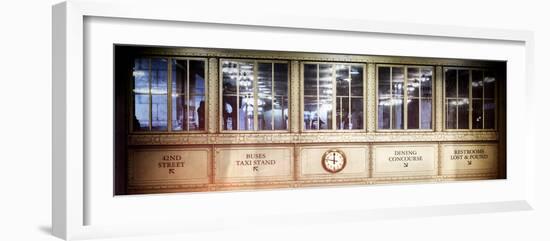 Instants of NY Series - Antique Glass in the Corridors of the Grand Central Terminal-Philippe Hugonnard-Framed Photographic Print