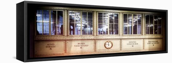 Instants of NY Series - Antique Glass in the Corridors of the Grand Central Terminal-Philippe Hugonnard-Framed Stretched Canvas