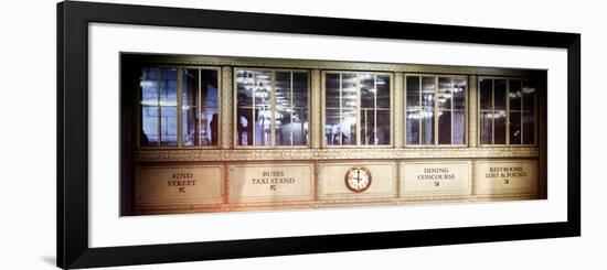 Instants of NY Series - Antique Glass in the Corridors of the Grand Central Terminal-Philippe Hugonnard-Framed Photographic Print