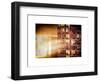 Instants of NY Series - Architecture and Building in Downtown Manhattan by Night-Philippe Hugonnard-Framed Art Print