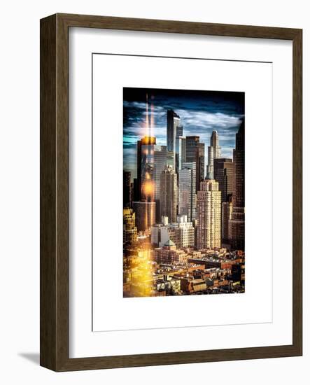 Instants of NY Series - Architecture and Buildings in Downtown Manhattan-Philippe Hugonnard-Framed Art Print