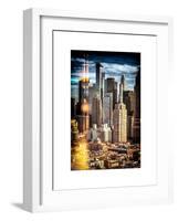 Instants of NY Series - Architecture and Buildings in Downtown Manhattan-Philippe Hugonnard-Framed Art Print