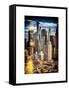 Instants of NY Series - Architecture and Buildings in Downtown Manhattan-Philippe Hugonnard-Framed Stretched Canvas