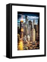 Instants of NY Series - Architecture and Buildings in Downtown Manhattan-Philippe Hugonnard-Framed Stretched Canvas