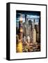 Instants of NY Series - Architecture and Buildings in Downtown Manhattan-Philippe Hugonnard-Framed Stretched Canvas