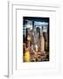 Instants of NY Series - Architecture and Buildings in Downtown Manhattan-Philippe Hugonnard-Framed Art Print