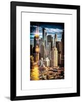 Instants of NY Series - Architecture and Buildings in Downtown Manhattan-Philippe Hugonnard-Framed Art Print