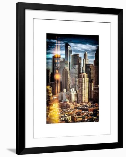 Instants of NY Series - Architecture and Buildings in Downtown Manhattan-Philippe Hugonnard-Framed Art Print