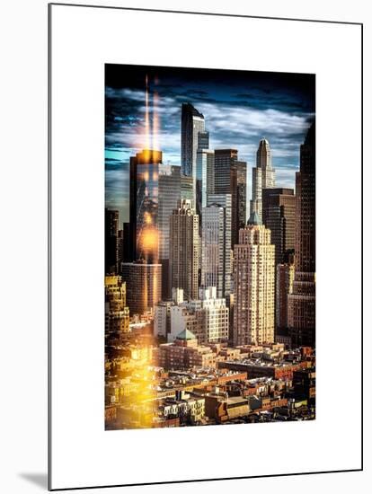 Instants of NY Series - Architecture and Buildings in Downtown Manhattan-Philippe Hugonnard-Mounted Art Print