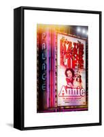 Instants of NY Series - Billboard of Annie The Musical at the Palace Theatre on Broadway-Philippe Hugonnard-Framed Stretched Canvas