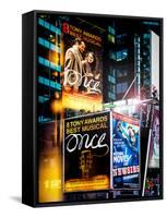 Instants of NY Series - Billboards Best Musicals on Broadway and Times Square at Night - Manhattan-Philippe Hugonnard-Framed Stretched Canvas