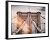 Instants of NY Series - Brooklyn Bridge View - Manhattan - New York City - United States - USA-Philippe Hugonnard-Framed Photographic Print