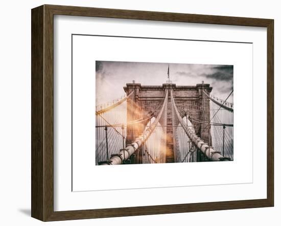 Instants of NY Series - Brooklyn Bridge View-Philippe Hugonnard-Framed Art Print