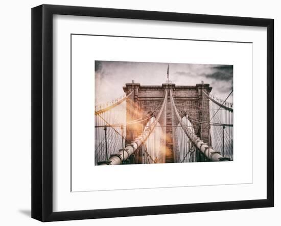 Instants of NY Series - Brooklyn Bridge View-Philippe Hugonnard-Framed Art Print