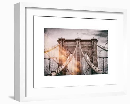 Instants of NY Series - Brooklyn Bridge View-Philippe Hugonnard-Framed Art Print