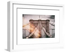 Instants of NY Series - Brooklyn Bridge View-Philippe Hugonnard-Framed Art Print