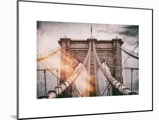 Instants of NY Series - Brooklyn Bridge View-Philippe Hugonnard-Mounted Art Print