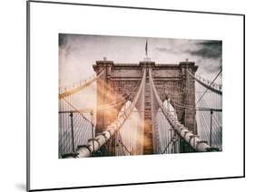 Instants of NY Series - Brooklyn Bridge View-Philippe Hugonnard-Mounted Art Print
