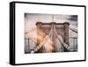 Instants of NY Series - Brooklyn Bridge View-Philippe Hugonnard-Framed Stretched Canvas
