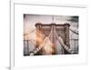 Instants of NY Series - Brooklyn Bridge View-Philippe Hugonnard-Framed Art Print