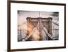Instants of NY Series - Brooklyn Bridge View-Philippe Hugonnard-Framed Art Print