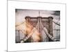 Instants of NY Series - Brooklyn Bridge View-Philippe Hugonnard-Mounted Art Print