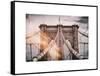 Instants of NY Series - Brooklyn Bridge View-Philippe Hugonnard-Framed Stretched Canvas