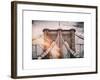 Instants of NY Series - Brooklyn Bridge View-Philippe Hugonnard-Framed Art Print