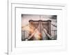 Instants of NY Series - Brooklyn Bridge View-Philippe Hugonnard-Framed Art Print