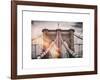 Instants of NY Series - Brooklyn Bridge View-Philippe Hugonnard-Framed Art Print