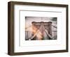 Instants of NY Series - Brooklyn Bridge View-Philippe Hugonnard-Framed Art Print