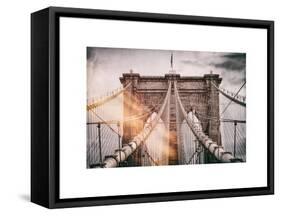 Instants of NY Series - Brooklyn Bridge View-Philippe Hugonnard-Framed Stretched Canvas