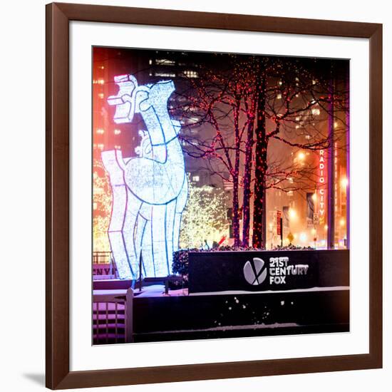 Instants of NY Series - Christmas Ornaments at 21st Century Fox across from Radio City Music Hall-Philippe Hugonnard-Framed Photographic Print