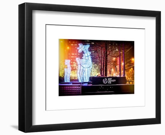 Instants of NY Series - Christmas Ornaments at 21st Century Fox across from Radio City Music Hall-Philippe Hugonnard-Framed Art Print