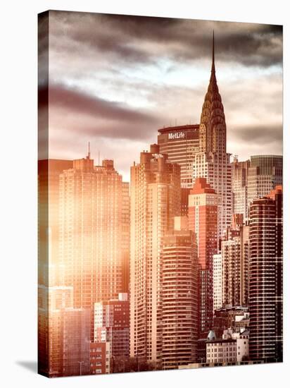 Instants of NY Series - Cityscape Manhattan and the Chrysler Building-Philippe Hugonnard-Stretched Canvas