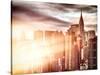 Instants of NY Series - Cityscape Manhattan and the Chrysler Building-Philippe Hugonnard-Stretched Canvas