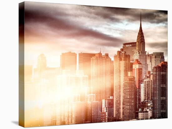 Instants of NY Series - Cityscape Manhattan and the Chrysler Building-Philippe Hugonnard-Stretched Canvas