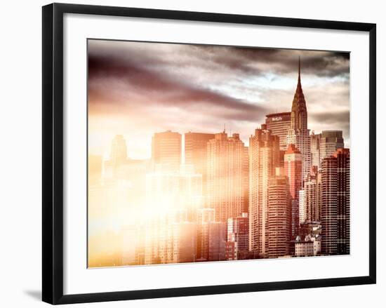 Instants of NY Series - Cityscape Manhattan and the Chrysler Building-Philippe Hugonnard-Framed Photographic Print