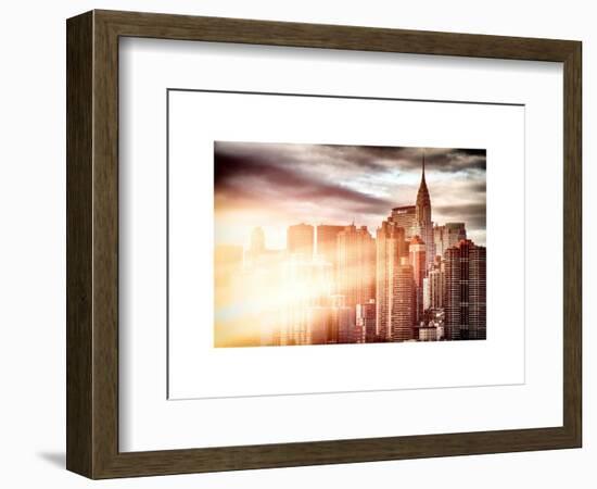 Instants of NY Series - Cityscape Manhattan and the Chrysler Building-Philippe Hugonnard-Framed Art Print