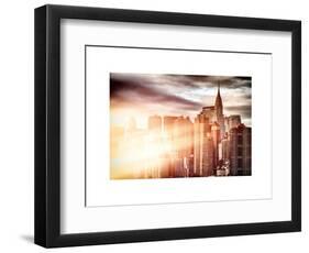 Instants of NY Series - Cityscape Manhattan and the Chrysler Building-Philippe Hugonnard-Framed Art Print