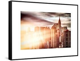 Instants of NY Series - Cityscape Manhattan and the Chrysler Building-Philippe Hugonnard-Framed Stretched Canvas