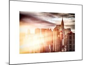 Instants of NY Series - Cityscape Manhattan and the Chrysler Building-Philippe Hugonnard-Mounted Art Print