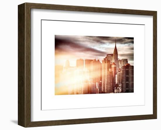 Instants of NY Series - Cityscape Manhattan and the Chrysler Building-Philippe Hugonnard-Framed Art Print