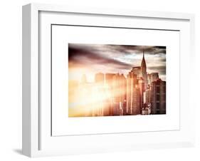 Instants of NY Series - Cityscape Manhattan and the Chrysler Building-Philippe Hugonnard-Framed Art Print