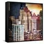 Instants of NY Series - Cityscape Manhattan Buildings-Philippe Hugonnard-Framed Stretched Canvas