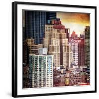 Instants of NY Series - Cityscape Manhattan Buildings-Philippe Hugonnard-Framed Premium Photographic Print