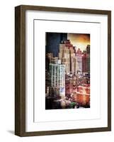 Instants of NY Series - Cityscape Manhattan Buildings-Philippe Hugonnard-Framed Art Print