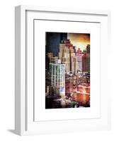 Instants of NY Series - Cityscape Manhattan Buildings-Philippe Hugonnard-Framed Art Print